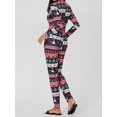 thumbnail image 3 of Christmas Jumpsuits for Women Buttoned V-neck Long Sleeve Christmas Printed Jumpsuit Xmas Bodysuit, 3 of 6