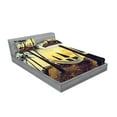 thumbnail image 2 of Ambesonne Beach Fitted Sheet & Pillow Sham Set, Coconut Exotic Palm Trees, Queen, Multicolor, 2 of 2