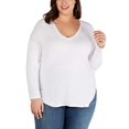 thumbnail image 4 of INC T-Shirt de Base à Queue pour Femmes, Blanc, Grande Taille, 1X, 4 of 6