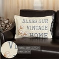 thumbnail image 4 of VHC Brands Ashmont Throw Pillow Cotton Farmhouse Decorative Accent for Couch 14x23, 4 of 7