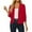 A21008-Red, variant on Zhensanguo Women's 3/4 Sleeve Shrugs Open Front Cropped Sweater Cardigan Green L