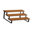 thumbnail image 4 of Soporte para plantas, estante elevador para plantas, soporte de madera para macetas, maceta decorativa Marrón tres capa, 4 of 9