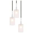 thumbnail image 2 of Woodbridge Lighting Elise 3-Light Glass Cluster Pendant in Chrome/Bronze/Opal, 2 of 5