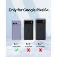 thumbnail image 6 of 3 in 1 for Google Pixel 6A Case, with 2 Pack Screen Protector, with Full Camera Cover Protection，Liquid Silicone Slim Shockproof Protective Phone Case [Microfiber Lining] (Lavender Grey), 6 of 12