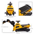 thumbnail image 3 of Aosom Excavatrice Électrique 3 en 1 6V, Bulldozer, Rouleau Roulant, 3 of 9