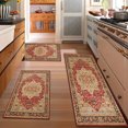 thumbnail image 2 of Kitchen Rugs Sets of 3 Non Slip Washable Kitchen Mats for Floor, Waterproof Kitchen Runner Rug, Floor Mat Carpet for Entryway, Laundry, Sink, Hallway, Bathroom, 2 of 10