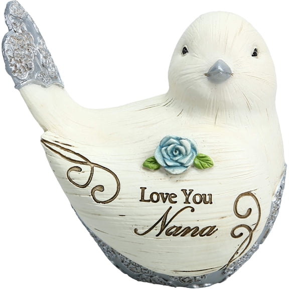 Pavilion Gift Company Resin Bird Figurine, 3.5 Inch, Love You Nana