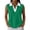 31# Green, variant on Women's Sleeveless Golf Polo Shirts Collared V Neck Tennis Tank Tops Casual Quick Dry Lightweight Loose Tee Green M