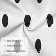 thumbnail image 5 of King Pillow Cases Standard Size - black polka dots white Soft Envelope Closure Microfiber Block Print Pillow Cover, Wrinkle Stain Resistant Travel Pillow Covers Standard Size 20x36in, 5 of 7