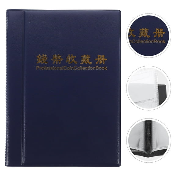 FRCOLOR  Commemorative Coin Book Decorative Collection Holder for Collectors Holders