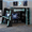 Cloud Blue, variant on Full Size Loft Bed with Desk and RGB LED Lights, Wood Gaming Loft Bed Frame with Storage Shelves, TV Console Space and Multi-Functional Study Workstation for Teens Bedroom