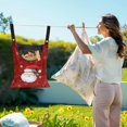 thumbnail image 2 of SEANATIVE Christmas Santa Clothes Pin Bag Clothespin Bag Holder Clothespin Holder Soft Clothes Pin Hanging Bag Clothespin Bag for Clothesline Outdoor Outside, Xmas Gifts, 2 of 7