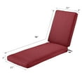 thumbnail image 7 of 2-Pack Patio Chaise Lounge Cushion Water-Resistant Heavy Duty 3" Thickness high-density foam with Washable Cover, 7 of 7
