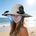 thumbnail image 4 of Yeciiwht Solar Powered Fan Hat Solar USB Charging Fan Hat with Cooling Arm Sleeves - Dual-Power Outdoor Cap for Hiking Fishing Sun Protection, 4 of 6