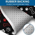 thumbnail image 4 of Paw Prints and Bones Bathroom Rugs Sets 3 Piece,Toilet Cover Set,Absorbent Non Slip Bathroom Mats Sets with U-Shaped Contour Rug Toilet Rug Set, 4 of 5