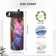 thumbnail image 4 of Vsdgher Colorful Butterfly Cluster for Insulated Stainless Steel Water Bottle,18oz Sports Water Bottle Stainless Steel Reusable Tumbler for Sports, Travel, and School, 4 of 8