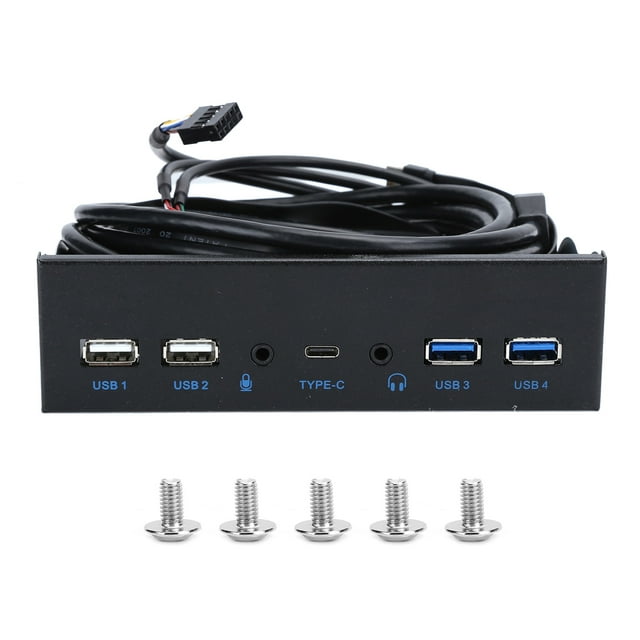 Interfaz de audio de alta definición con 2 puertos USB 3.0 y 2 puertos USB 2.0 para computadora