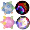 thumbnail image 3 of OAVQHLG3B 2 Pieces Squeaky Dog Toys,Spikey Dog Balls,Cleans Teeth for Healthier Gums BPA-Free Dog Toys for Aggressive Chewers,Spikey Balls, 3 of 5