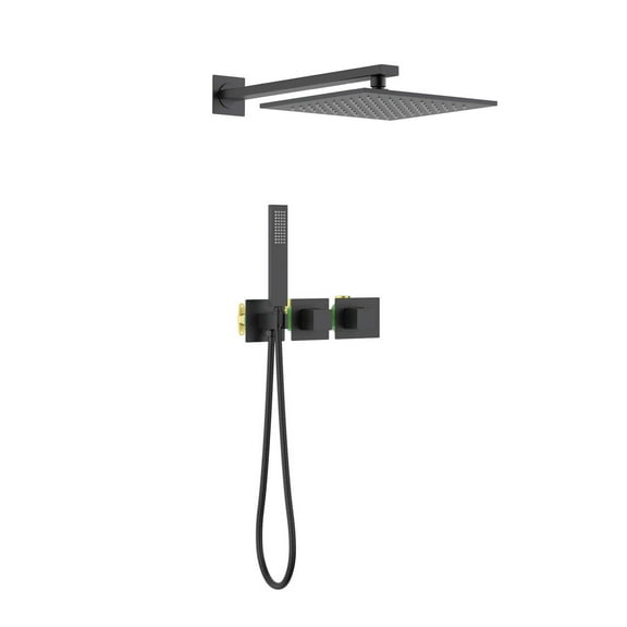 Kibi Cube 2 Function Thermostatic Shower System With Rough In Valve