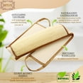 Exfoliating Natural Loofah Sponge Back Scrubber for Shower, Exfoliating