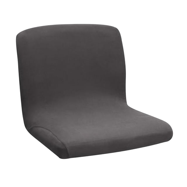 Counter Stool Pub Chair Covers Slipcover 92% Polyester 8% Spandex Stretch Removable Washable Dining Room Chair Covers , dark gray