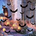 thumbnail image 4 of For Halloween Flying Bat Decor With Luminous Eyes Easy Versatile Hanging for Outdoor Yard Garden Display, 4 of 5