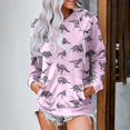 thumbnail image 2 of Sweat à Capuche Imprimé Dinosaure Mignon pour Femmes, 2 of 5