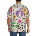 thumbnail image 3 of Kdxio Men'S Hawaiian Shirt For Men Short Sleeve Shirt Dog Doing Yoga Summer Casual Holiday Beach Button Down T-Shirts, 3 of 5
