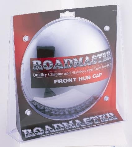 3//8 Lip Roadmaster 204CD Chrome Front Hub Cap with 5 Notch Cutout