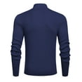 thumbnail image 4 of COOFANDY Men's Quarter Zip Up Sweaters Slim Fit Lightweight Pullover Mock Neck Long Sleeve Polo Sweater, 4 of 11
