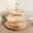 Gold, variant on Balsa Circle Whitewashed 3 Tier 13 in Plastic Round Cupcake Stand with Baroque Rim and Top Handle Graduation Birthday Party Wedding Reception Event Decorations