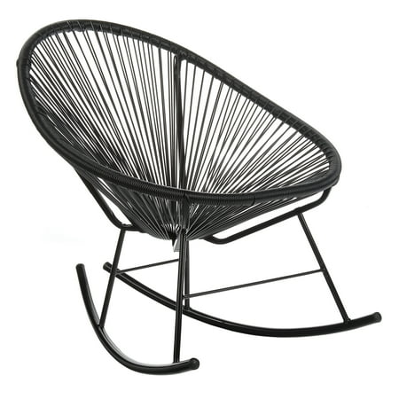 rocking acapulco chair outdoor cord woven basket chairs wicker modle rattan hotsales special patio