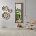 YOSHOOT Wooden Full Length Mirror, 63"x24" Rustic Standing Mirror