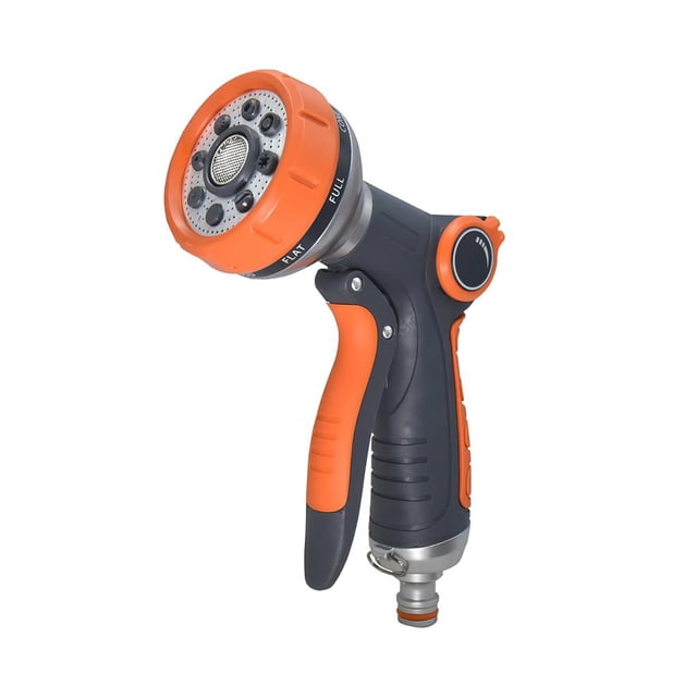 Boquilla De Pulverización De Agua De 8 Modos Ajustables, Pistola De Pulverización De Jardín Antideslizante, Pistola De Pulverización, Gatillo Frontal, Boquilla De Alta Presión Vogacara HA014074-00