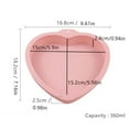 thumbnail image 3 of 2/3/4 Pcs Set Silicone Layered Cake Round Mold Kitchen Bakeware DIY Desserts Mousse Cake Moulds Baking Pan Tool Cooking Forms (2pcs 6 inch Heart), 3 of 6