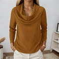 thumbnail image 2 of Casual Knit Pullover Sweater Long Sleeve Loose Fit Solid Color Top For Everyday Comfort, 2 of 4