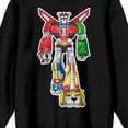 thumbnail image 2 of Voltron Defender Of The Universe Robot Crew Neck Long Sleeve Black Adult Sweatshirt-Medium, 2 of 3