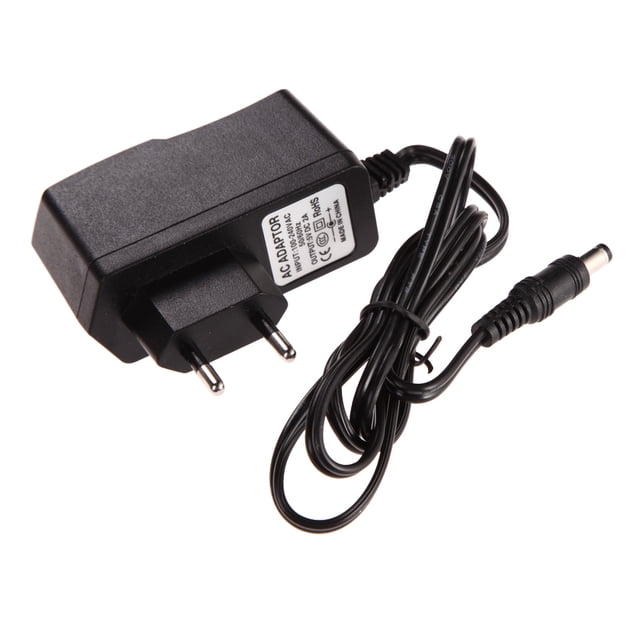 Adaptador x Cargador AC 100-240V Convertidor DC 5.5mm 2.5MM 5V 2A 2000mA Enchufe EU