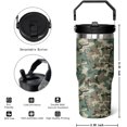 thumbnail image 2 of Camo Leakproof Tumbler with Handle Lid and Straw, Hunting Gifts for Men Women,30 oz Camo Flip Tumbler Travel Coffee Cup Mug Water Botter, 2 of 6