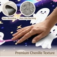 thumbnail image 6 of ODIKA 3'x5' Washable Throw Rug Stain Resistant, Low Profile, Non-Slip Ghost Guitar Halloween Kawaii Cartoon Glitter Stars Faces Motif for Entryway, Kitchen, Mudroom, 6 of 7