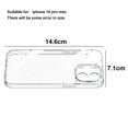 thumbnail image 2 of Phone Case Shock Absorption Bumper Tempered glass & TPU Clear Cover compatible with iphone 14 series, 2 of 5