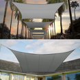 thumbnail image 4 of Starlight-2 X 2m Square Shade Sail, Water Resistant, 95% Uv Block, For Garden, Beach, Patio (grey), 4 of 5