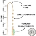 thumbnail image 4 of Humble Chic Mint Green Druzy Dangle Earrings for Women Trendy - Truquoise Threaders, 4 of 8