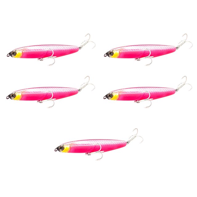 Toystoory 5 piezas cebo de pesca agua salada señuelos de agua dulce aparejos accesorios Type5 NO5
