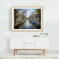 thumbnail image 6 of Along the Canal - Amsterdam Netherlands Photography City Architecture Boat Travel Poster Scenic Autumn Unframed Wall Art Print 20 x 28 inches, 6 of 7