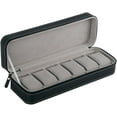 thumbnail image 3 of Watch Box for Men,6 Slot Watch Display Case Organizer Jewelry Storage Black, 3 of 3