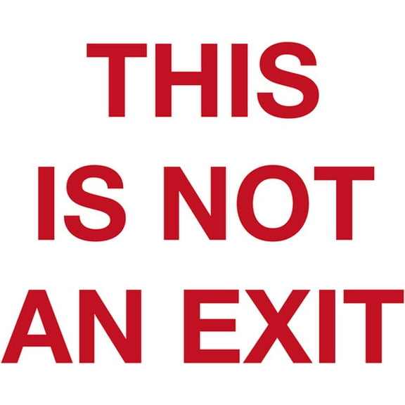 This Is Not An Exit - Translucent Blood Red