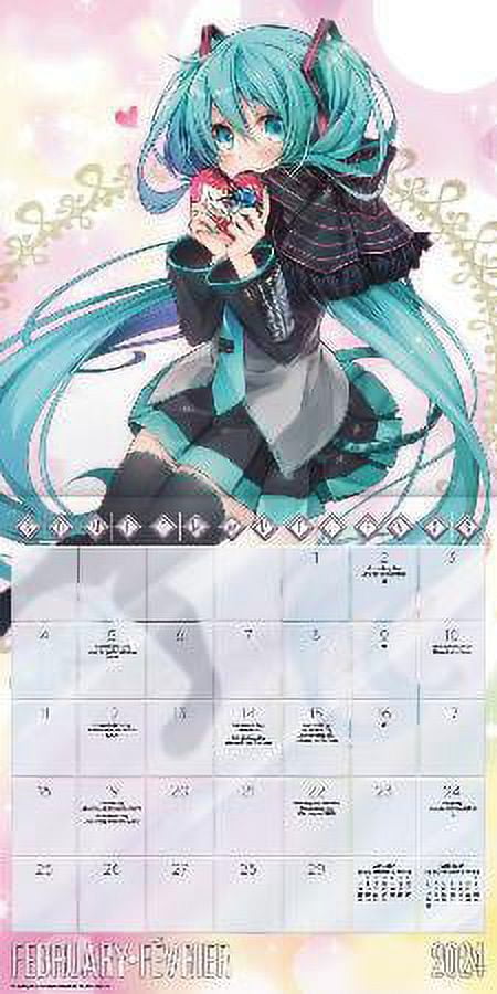 Trends International 2024 Hatsune Miku Wall Calendar