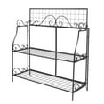 thumbnail image 3 of Ktaxon 3-Tier Modern & Contemporary Style Metal Plant Stand Scrollwork Design Indoor Outdoor Flower Rack, Black, 3 of 9