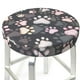thumbnail image 3 of Balery Colorful Paws Of Dog Fundas de asiento para taburete de bar redondo de tela de terciopelo ajustables que protegen de arañazos y manchas para sillas de 14 a 17 pulgadas.-12 inch, 3 of 7